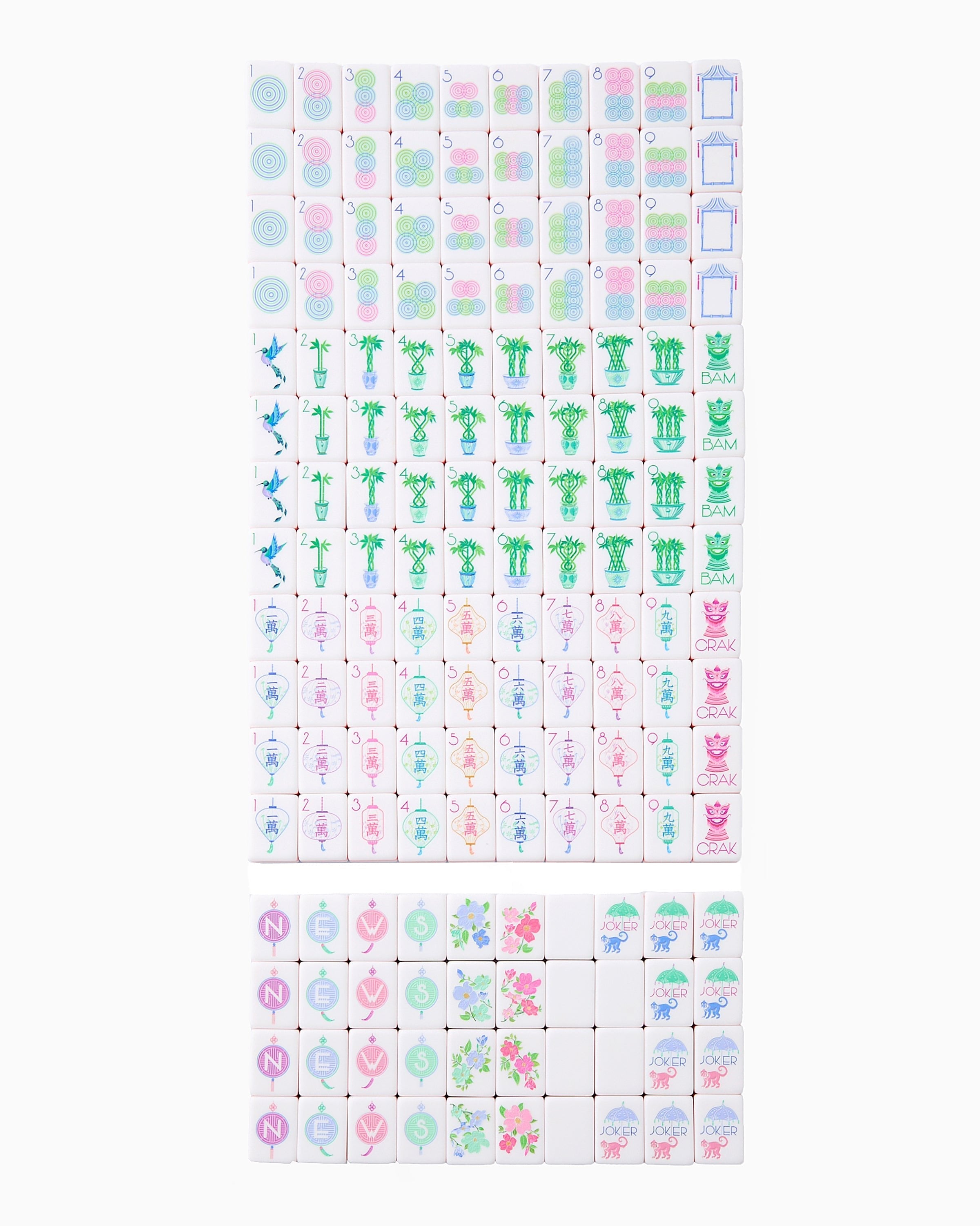 Oh My Mahjong Giftware Luminaire Tiles