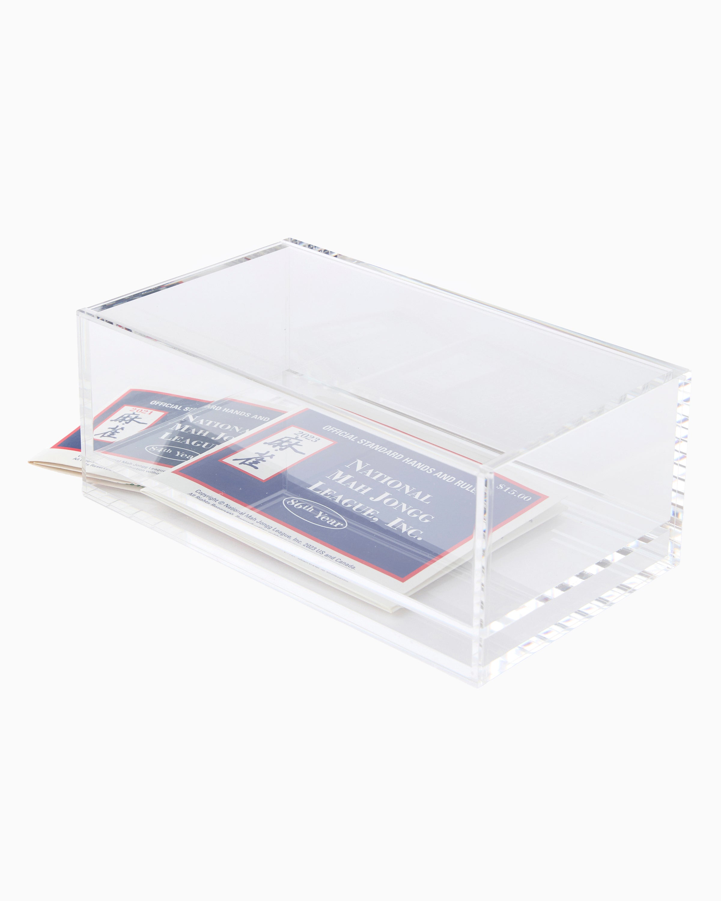 Oh My Mahjong Giftware Mahjong Acrylic Box - Clear Lid