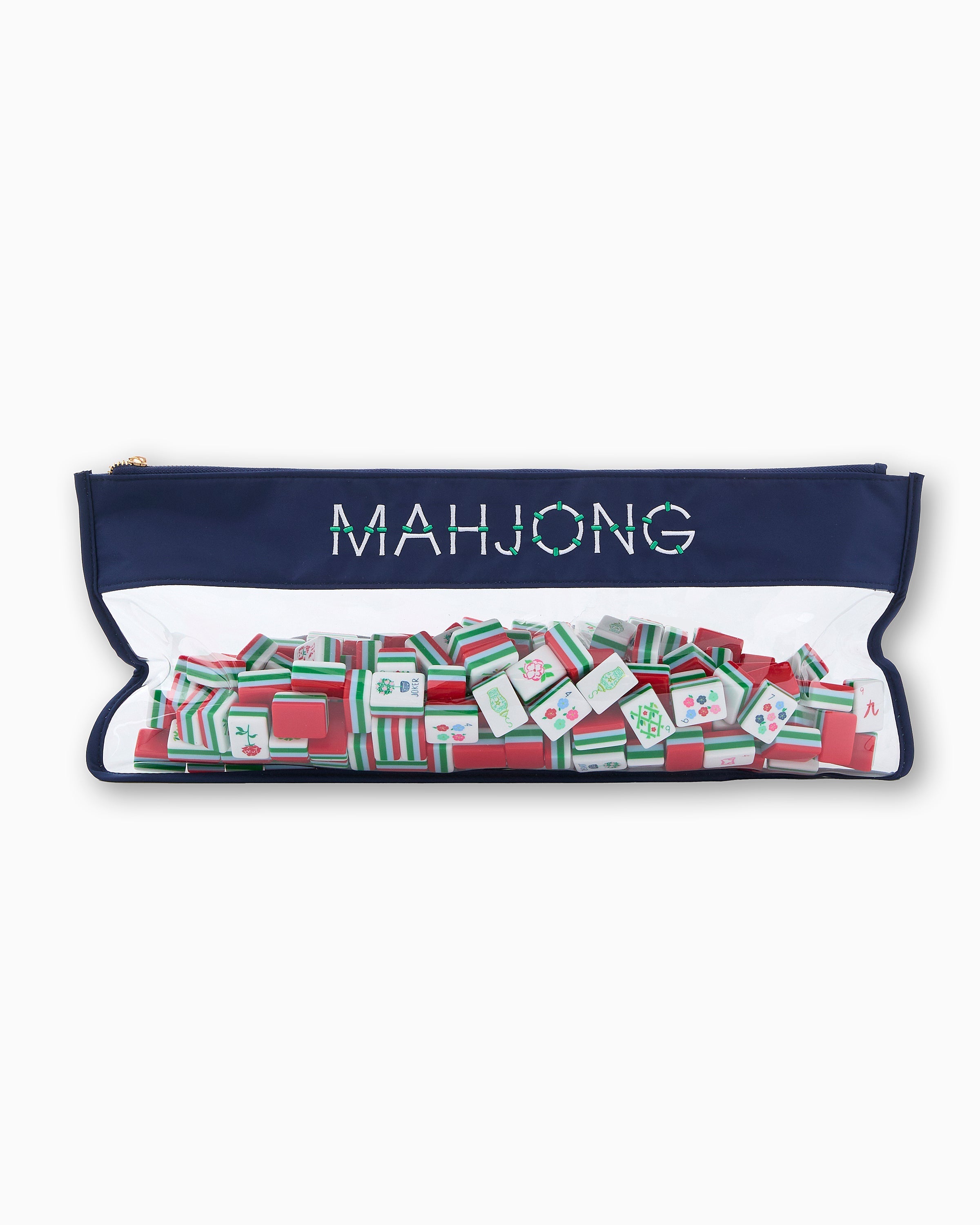 Oh My Mahjong Giftware Navy Bamboo Mahjong Bag
