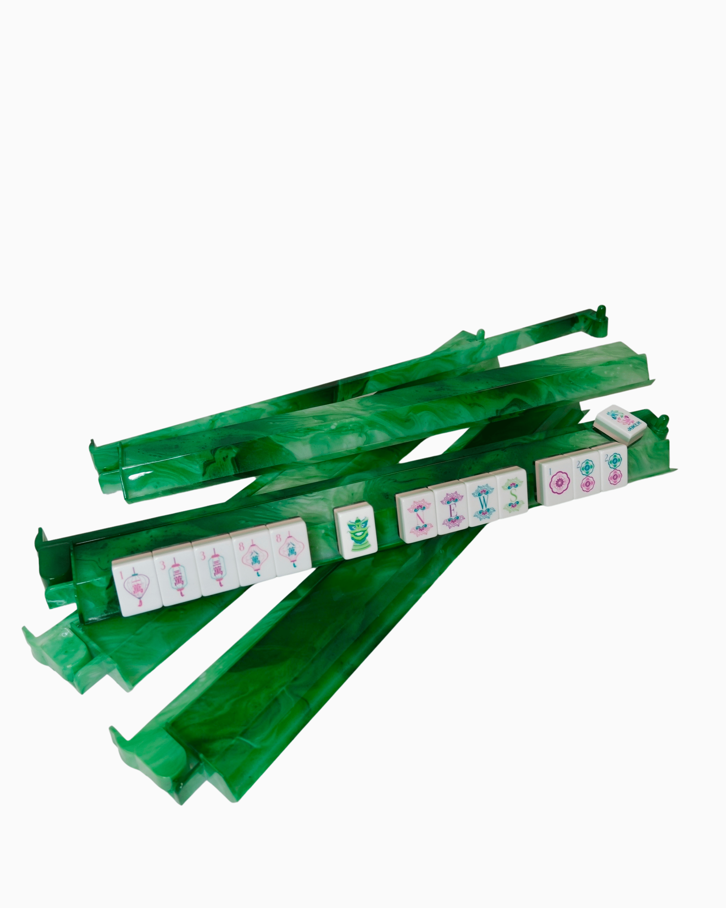Oh My Mahjong Giftware Oh My Mahjong Agate Rack and Pusher Set