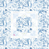 Oh My Mahjong Giftware Oh My Mahjong Amazon Blue Instructional Mahjong Tablecloth