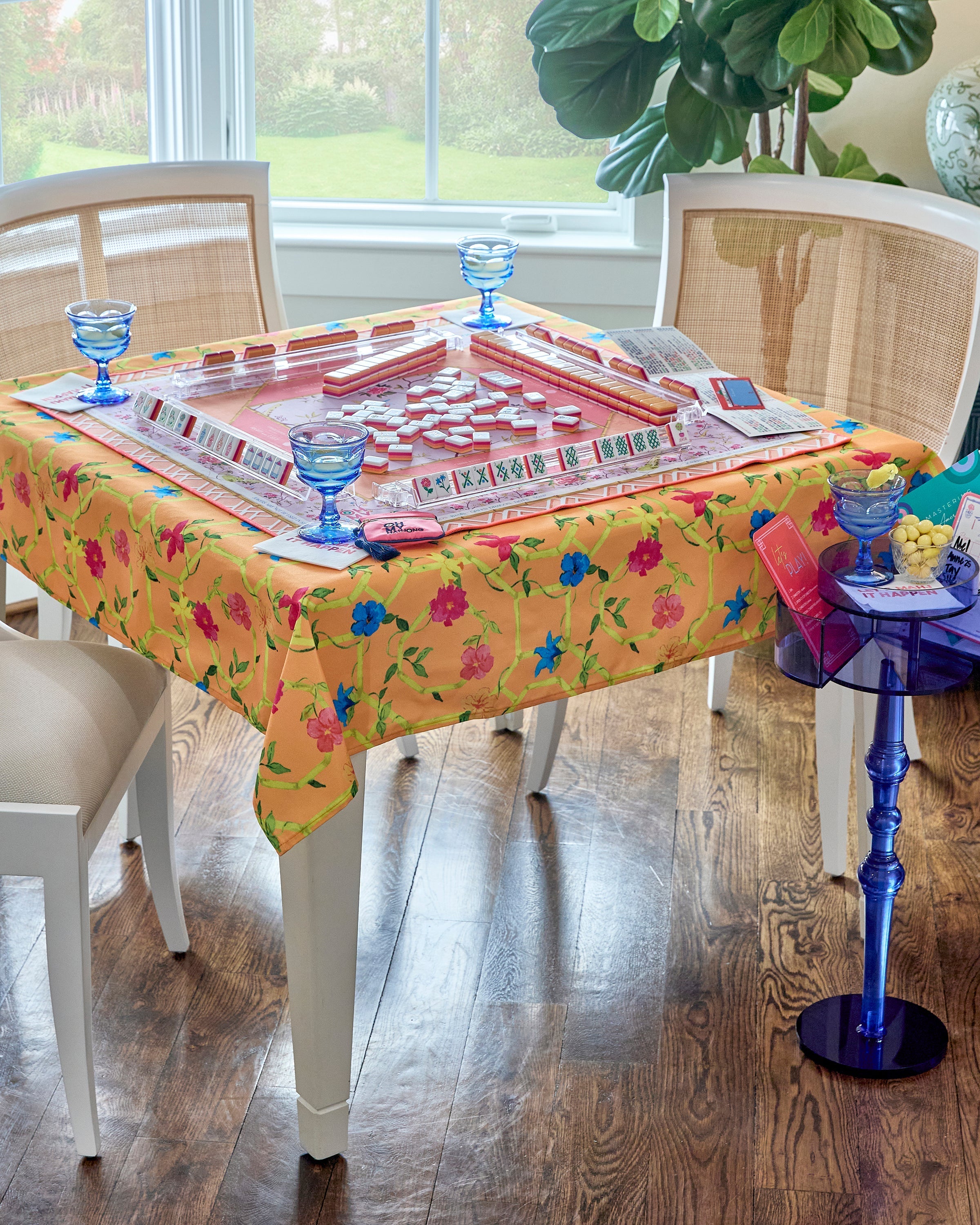 Oh My Mahjong Giftware Oh My Mahjong Bagua Blossom Tablecloth