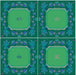 Oh My Mahjong Giftware Oh My Mahjong Birdie Green Mat in Tube