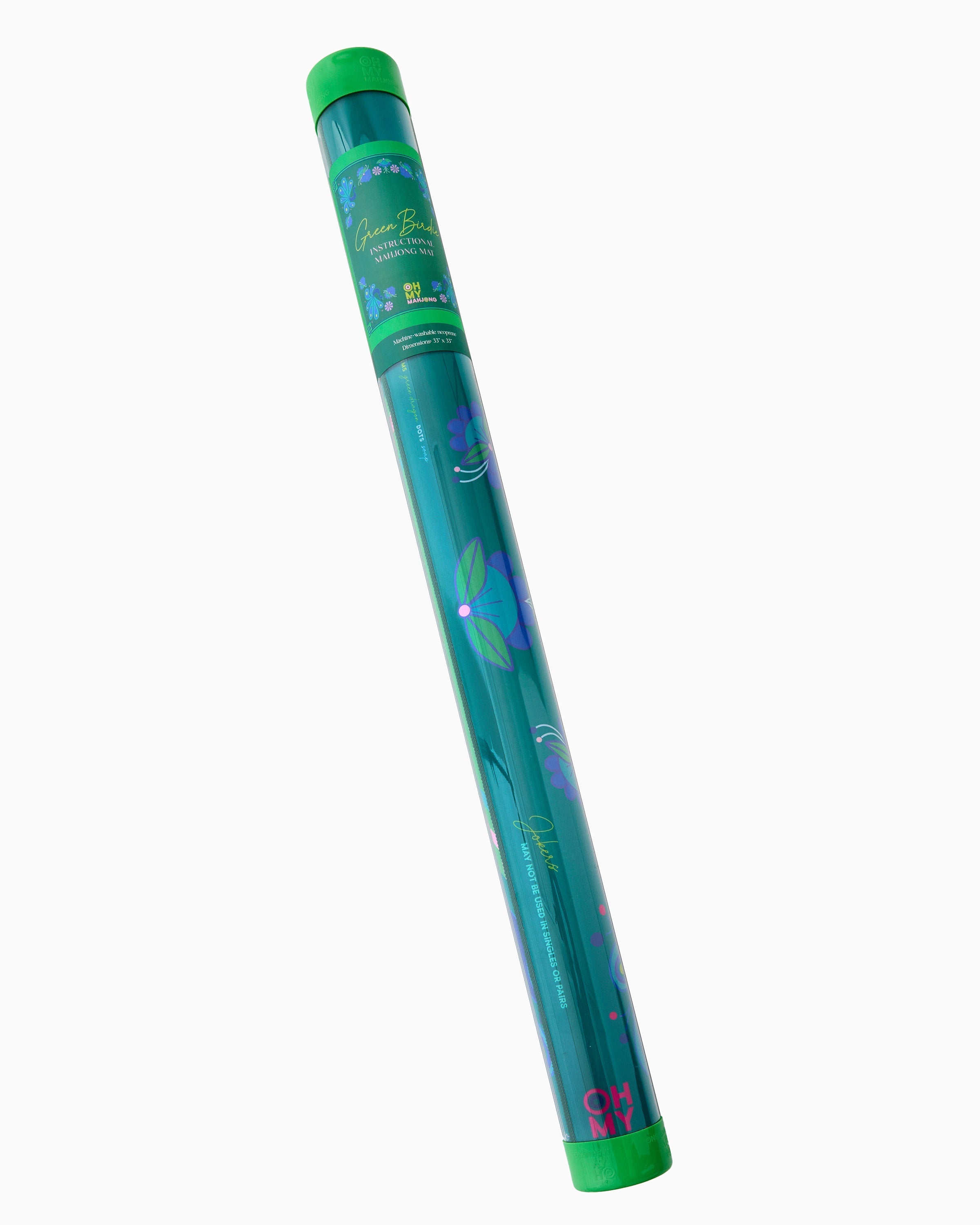 Oh My Mahjong Giftware Oh My Mahjong Birdie Green Mat in Tube