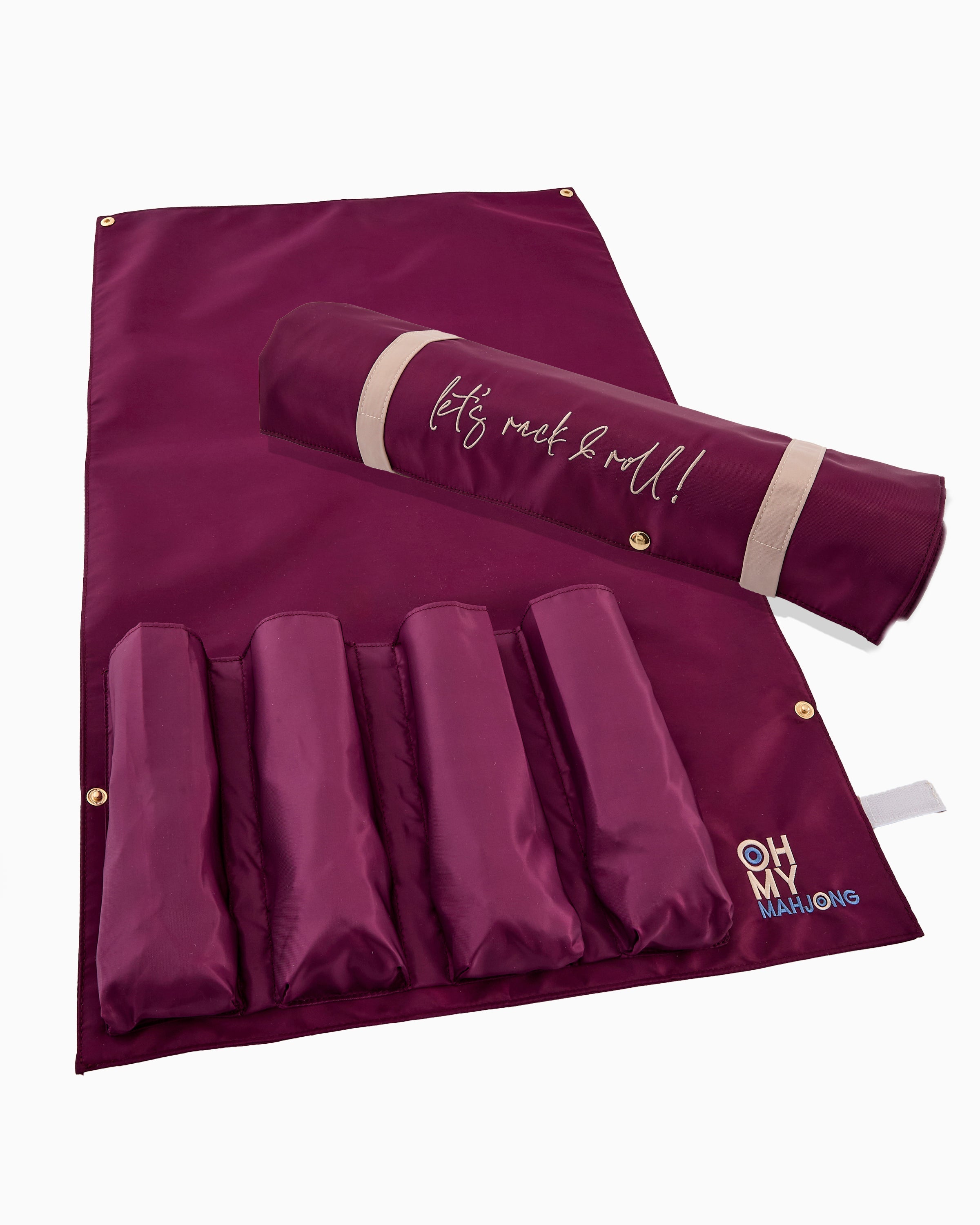 Oh My Mahjong Giftware Oh My Mahjong Burgundy Let's Rack & Roll Bag