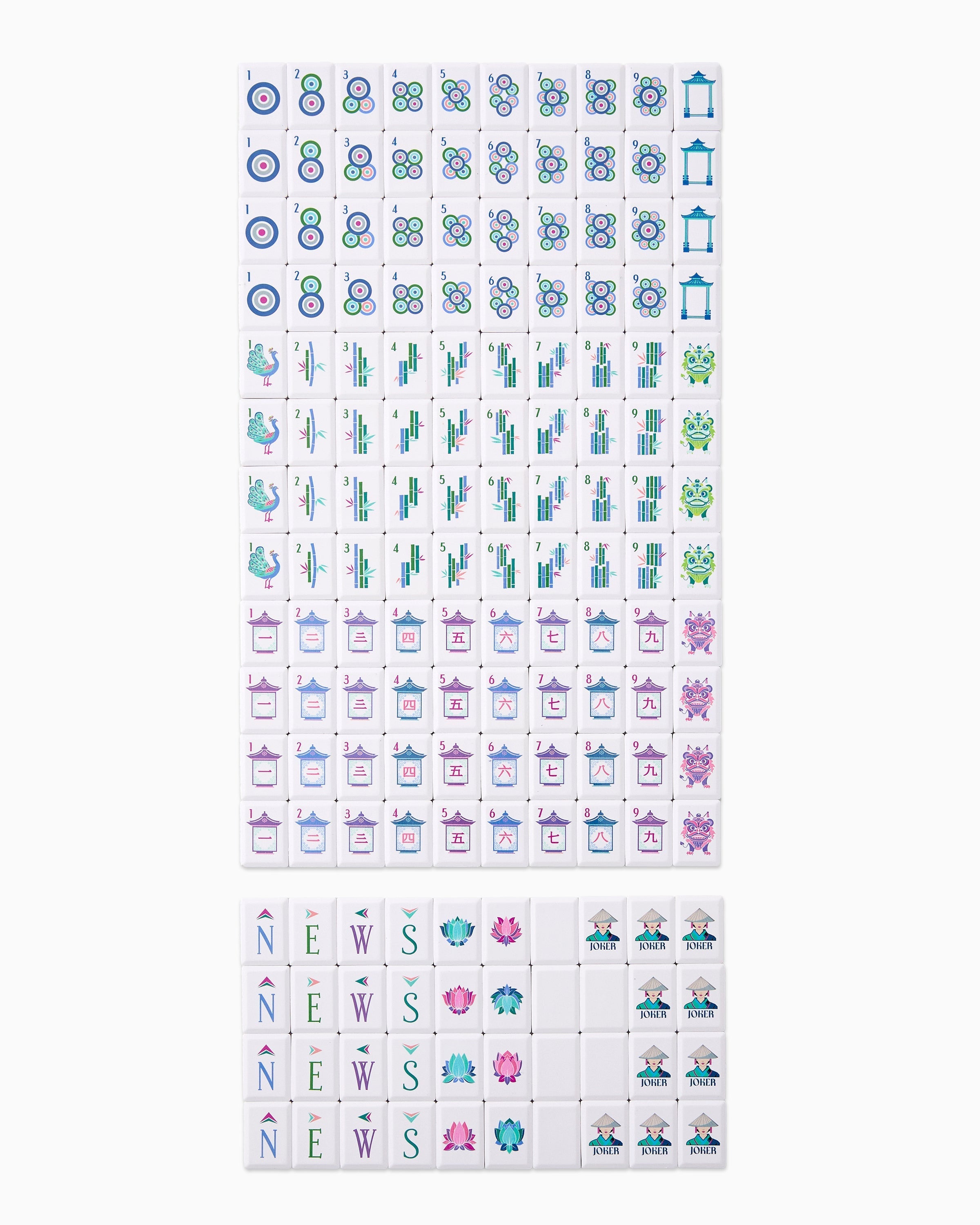 Oh My Mahjong Giftware Oh My Mahjong Cadet Debutante Tile Set