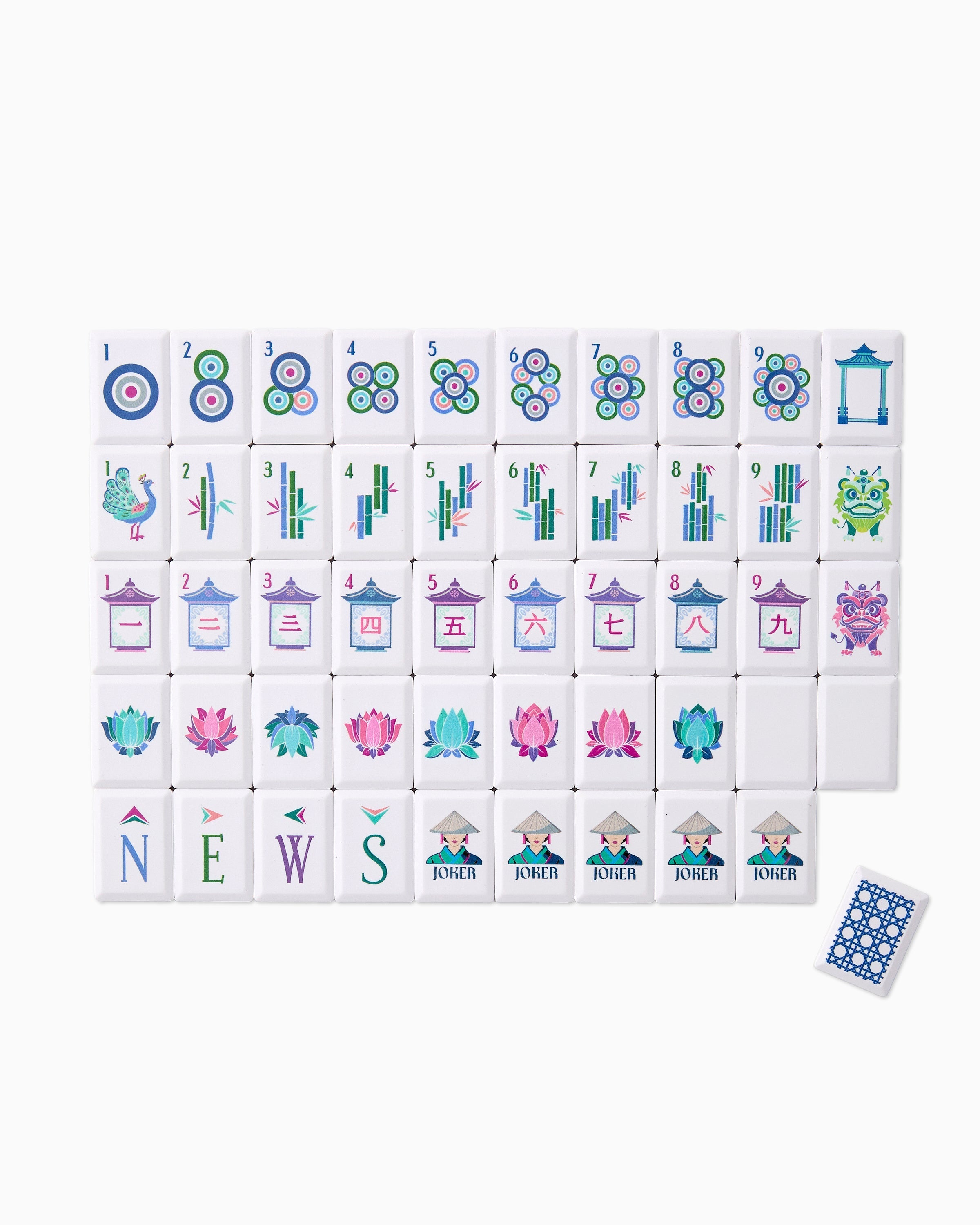 Oh My Mahjong Giftware Oh My Mahjong Cadet Debutante Tile Set