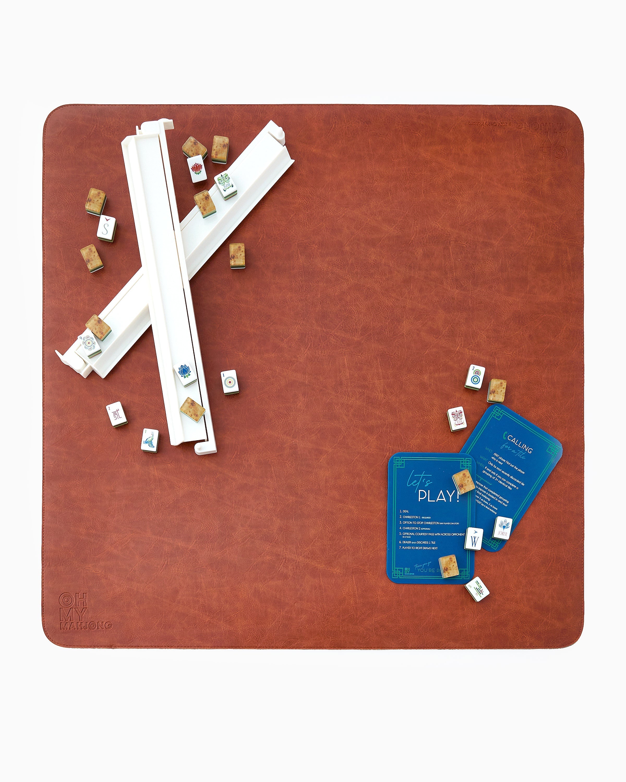 Oh My Mahjong Giftware Oh My Mahjong Cognac Mat