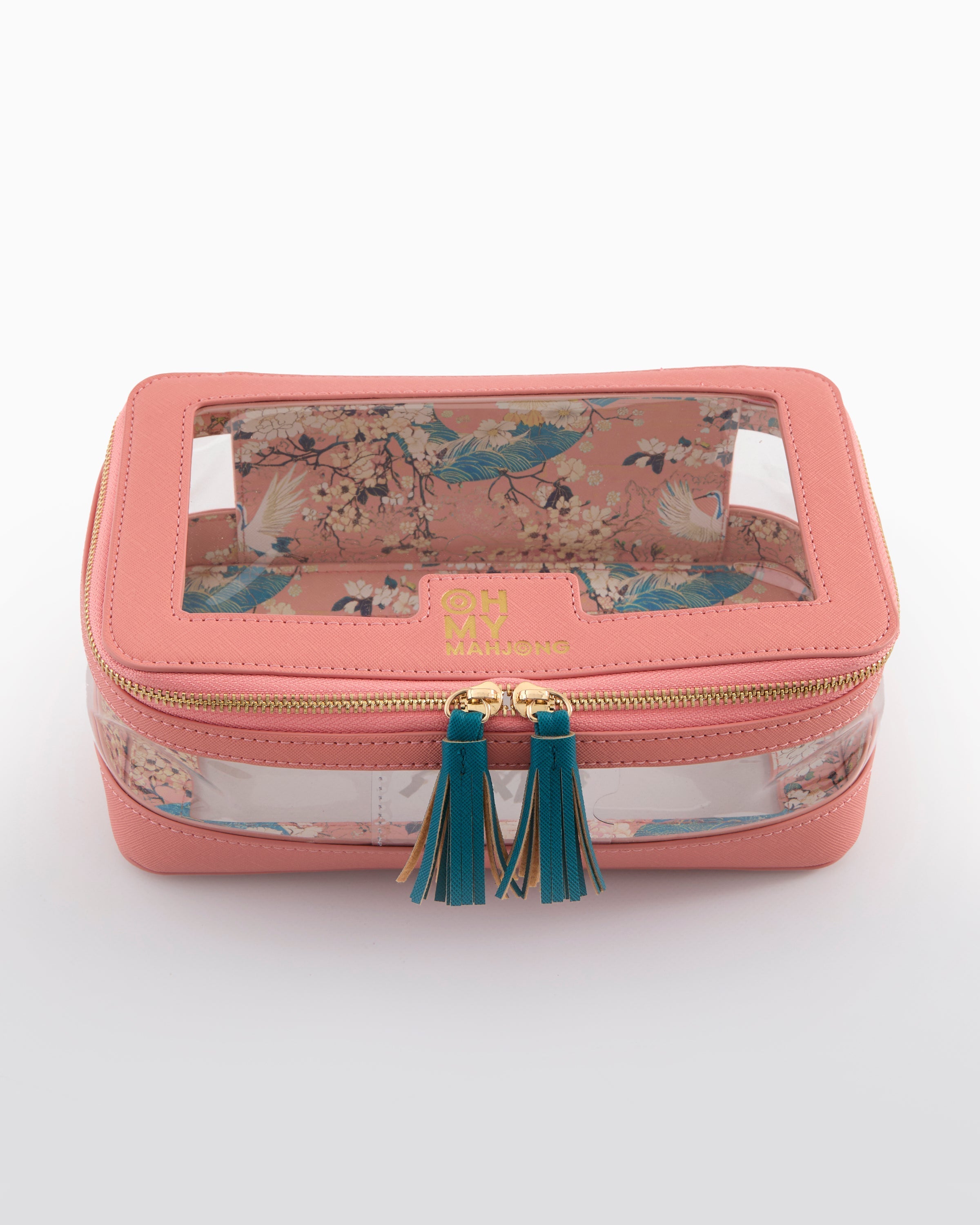 Oh My Mahjong Giftware Oh My Mahjong Coral Tile Storage Bag