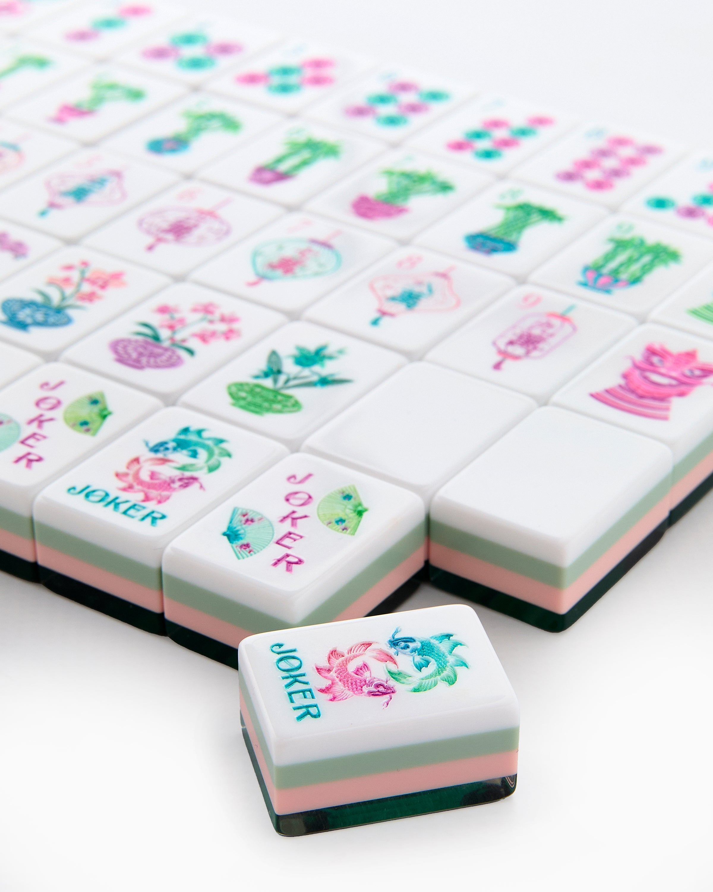 Oh My Mahjong Giftware Oh My Mahjong Emerald Mahjong Tiles