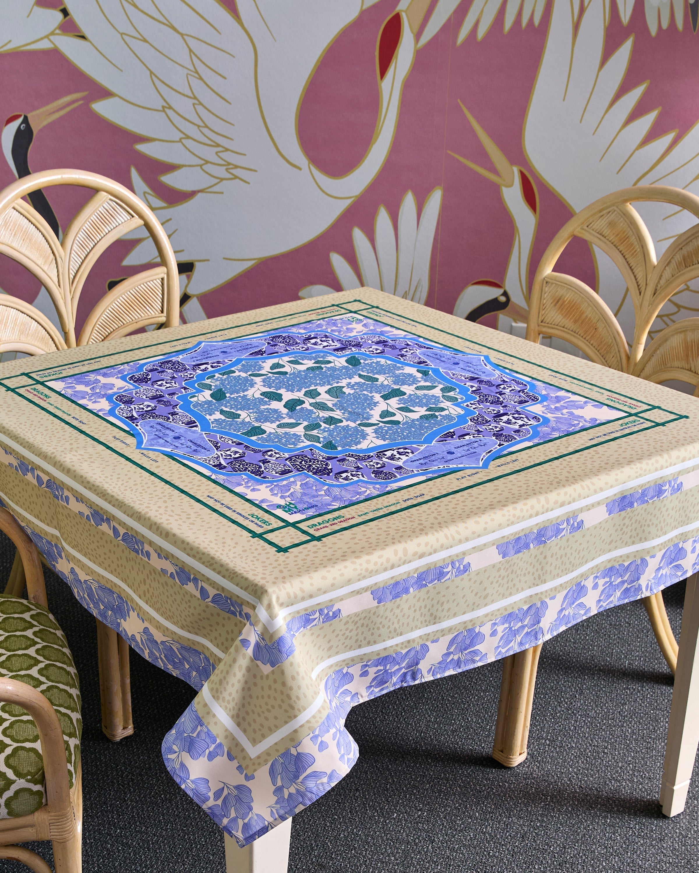 Oh My Mahjong Giftware Oh My Mahjong Flora Tablecloth