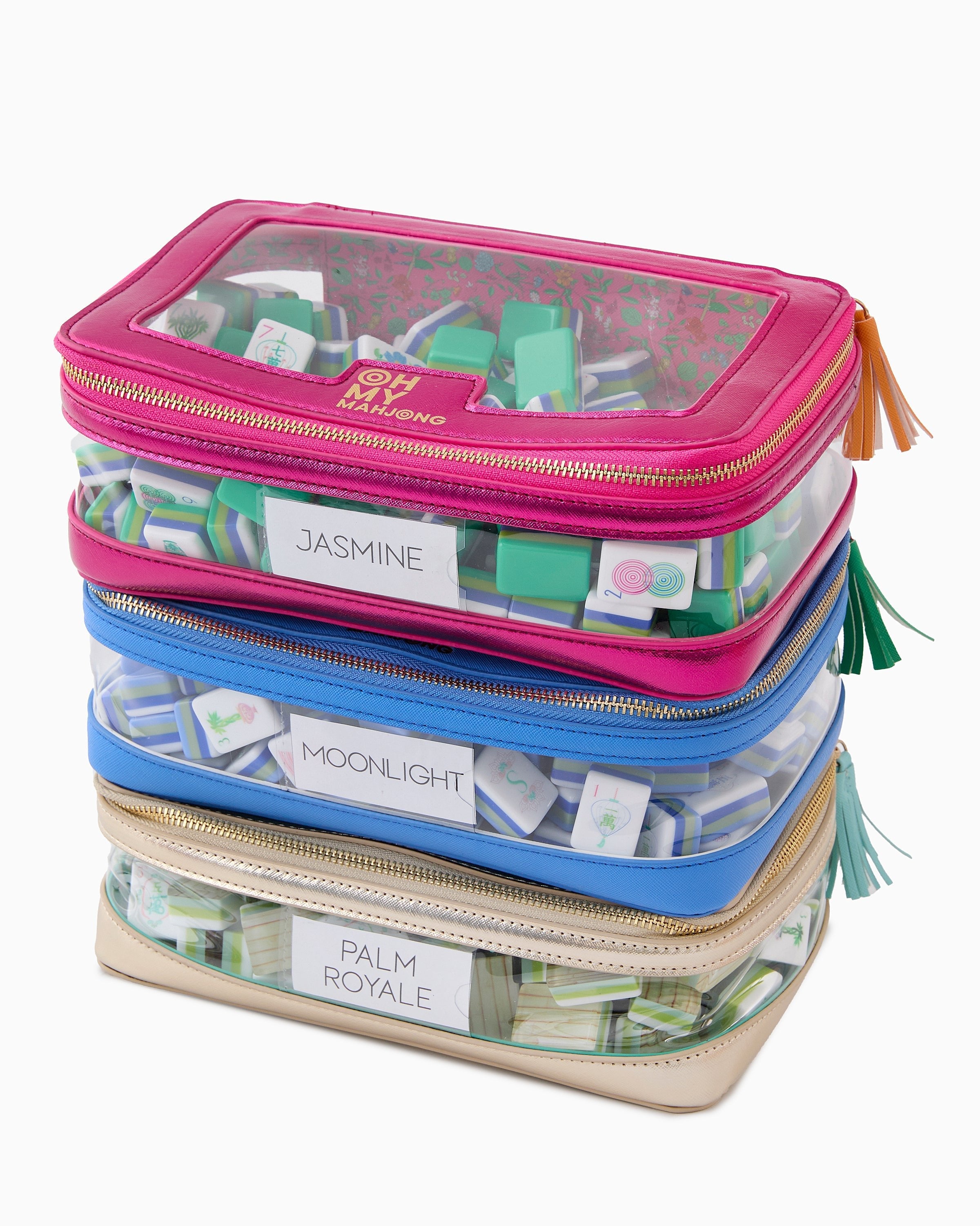 Oh My Mahjong Giftware Oh My Mahjong Gold Tile Storage Bag