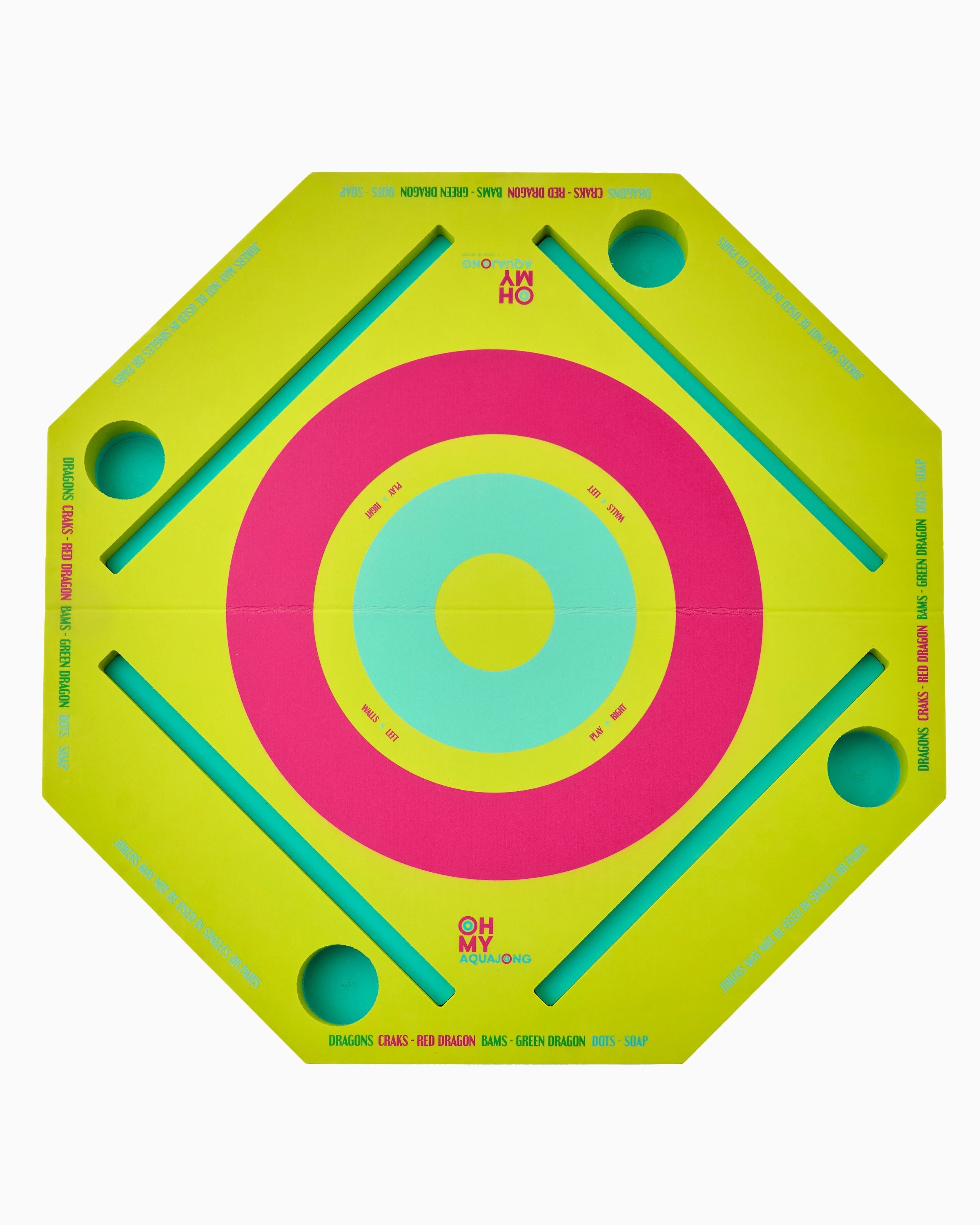 Oh My Mahjong Giftware Oh My Mahjong Green Aqua Jong Pool Mat