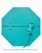 Oh My Mahjong Giftware Oh My Mahjong Green Aqua Jong Pool Mat