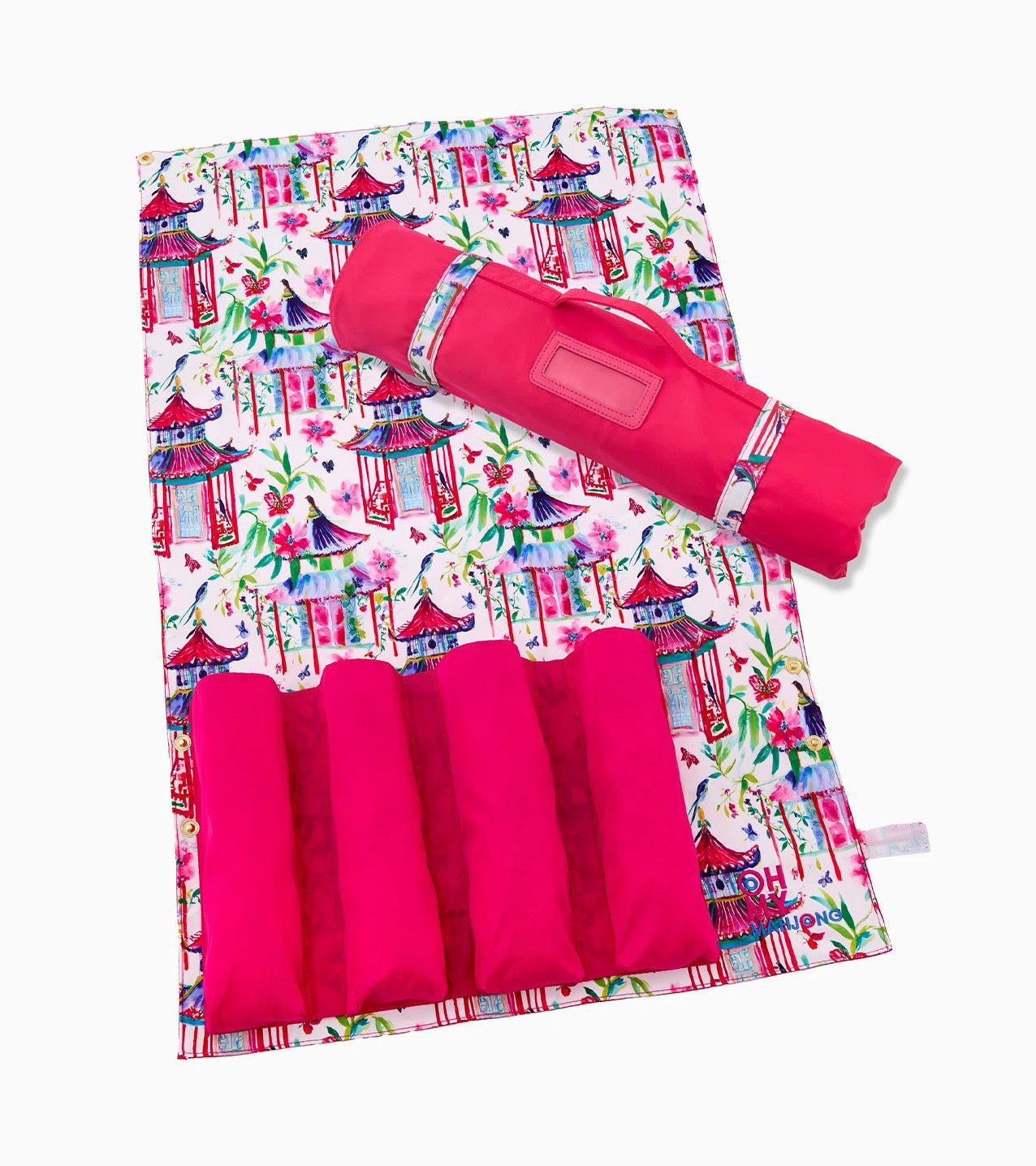 Oh My Mahjong Giftware Oh My Mahjong Hot Pink Rack Storage Bag