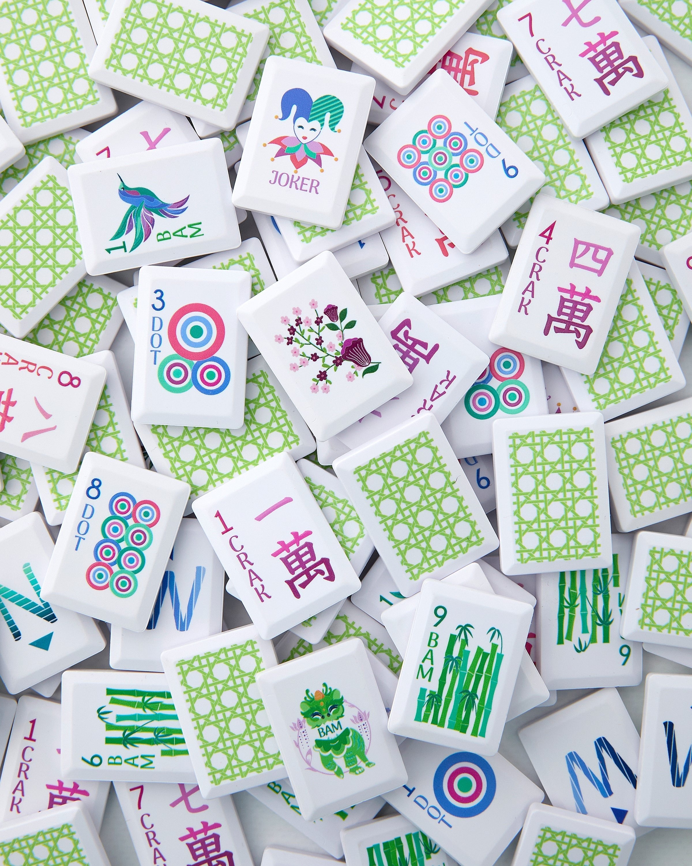 Oh My Mahjong Giftware Oh My Mahjong Jardin Debutant Tile Set