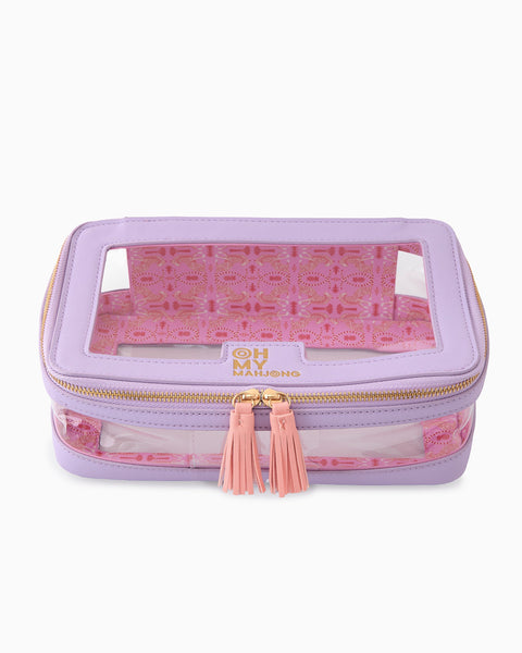 Oh My Mahjong Giftware Oh My Mahjong Lavender Tile Storage Bag