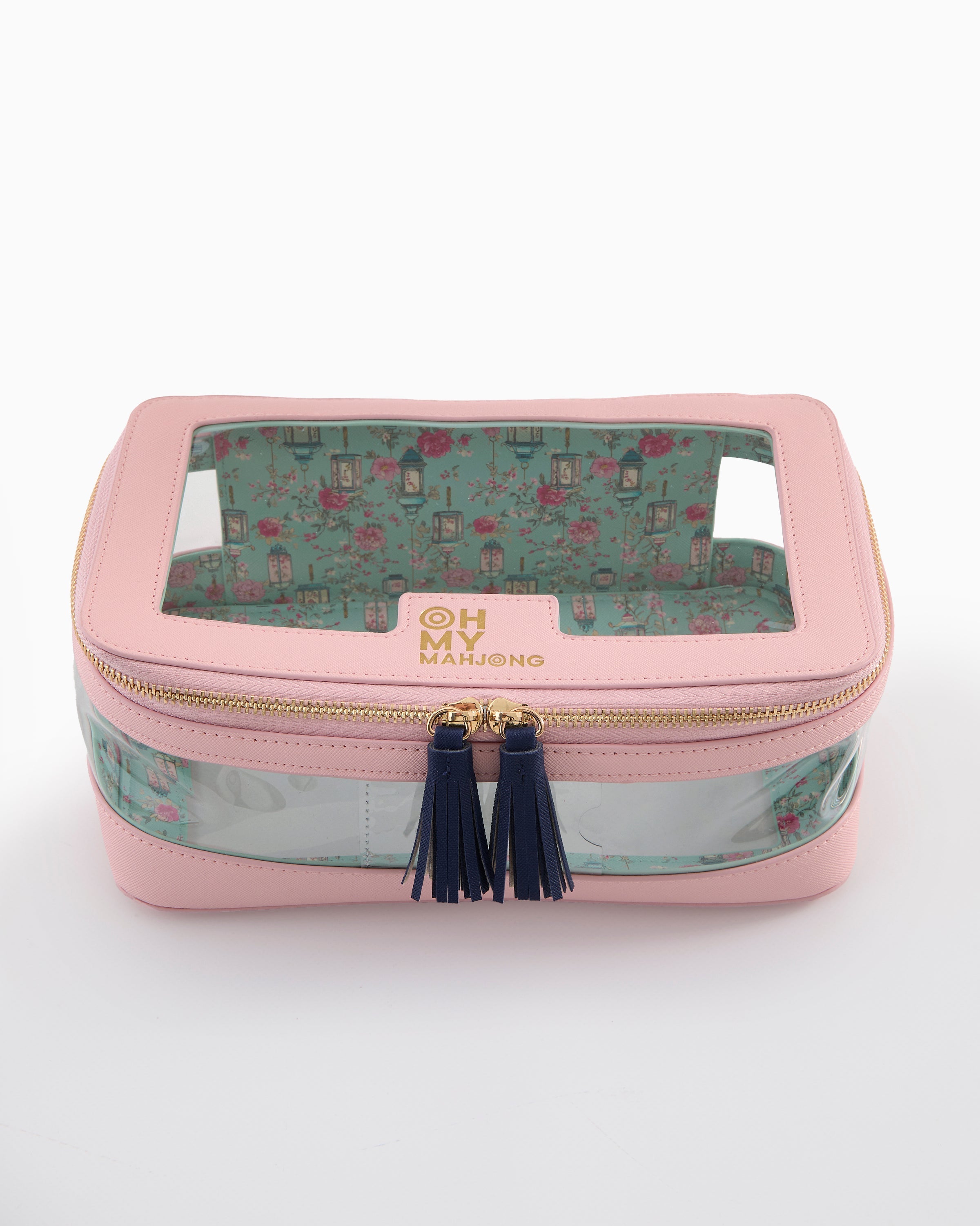 Oh My Mahjong Giftware Oh My Mahjong Light Pink Tile Storage Bag