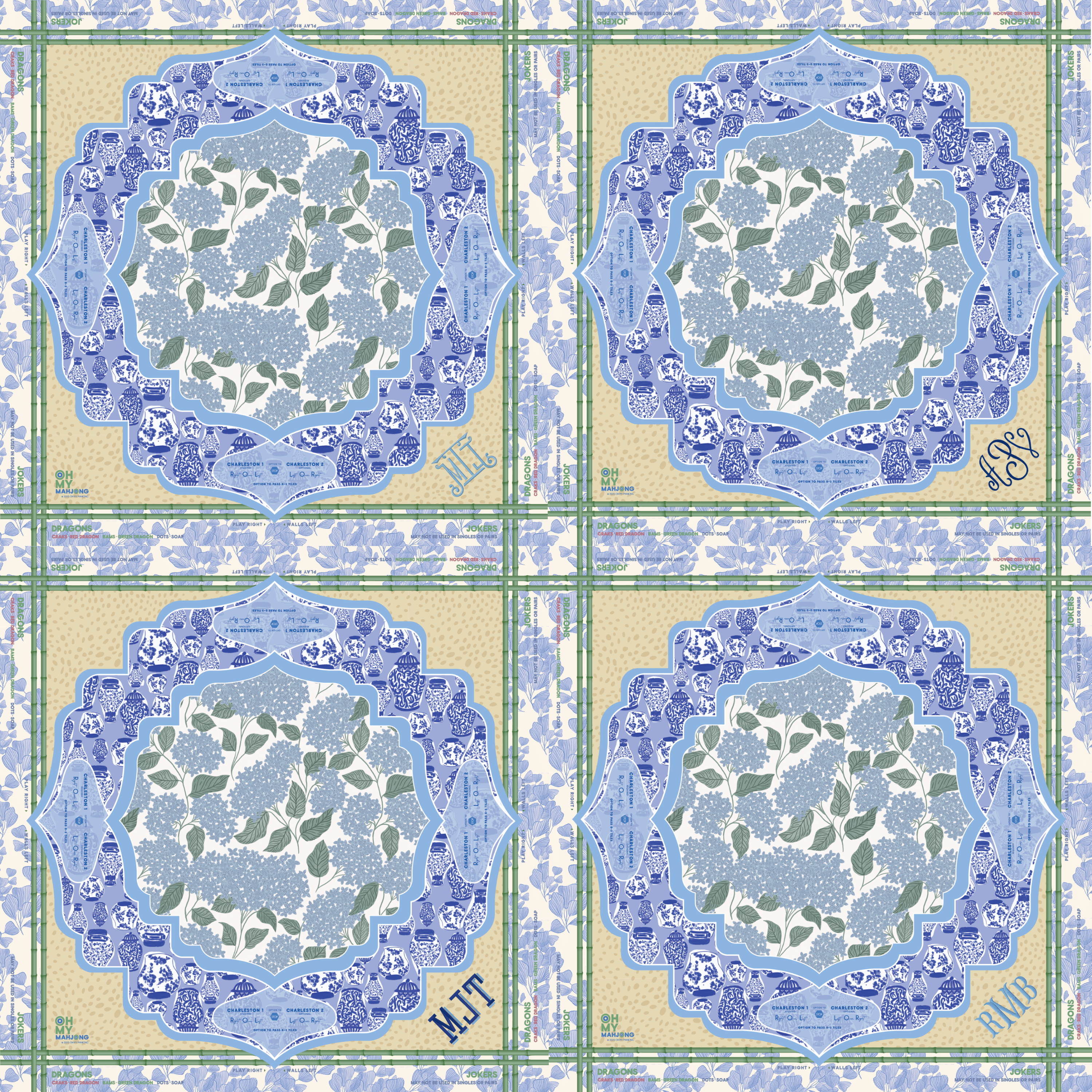 Oh My Mahjong Giftware Oh My Mahjong Luna Mat in Tube