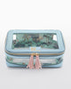 Oh My Mahjong Giftware Oh My Mahjong Metallic Light Blue Tile Storage Bag