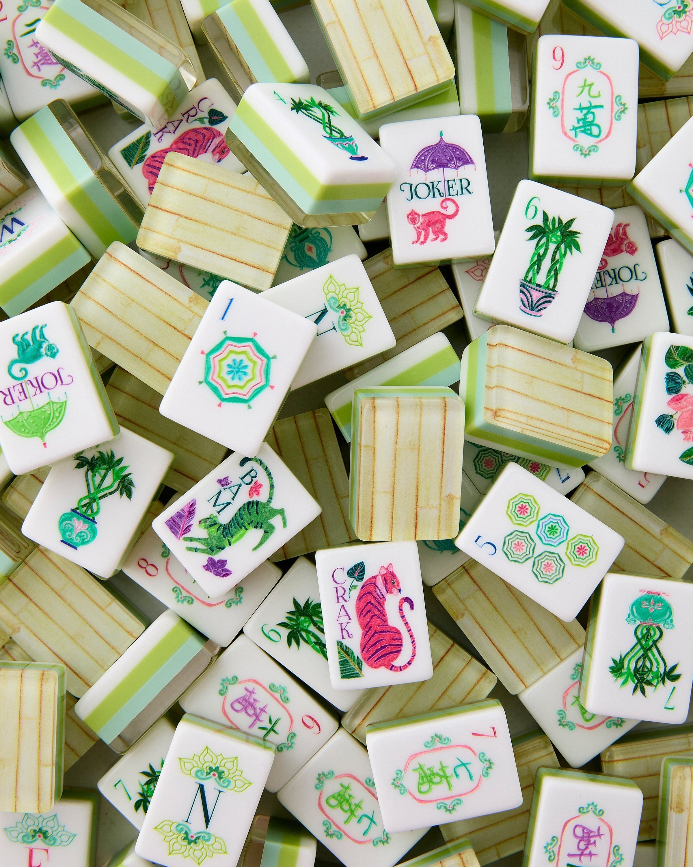 Oh My Mahjong Giftware Oh My Mahjong Palm Royale Mahjong Tiles