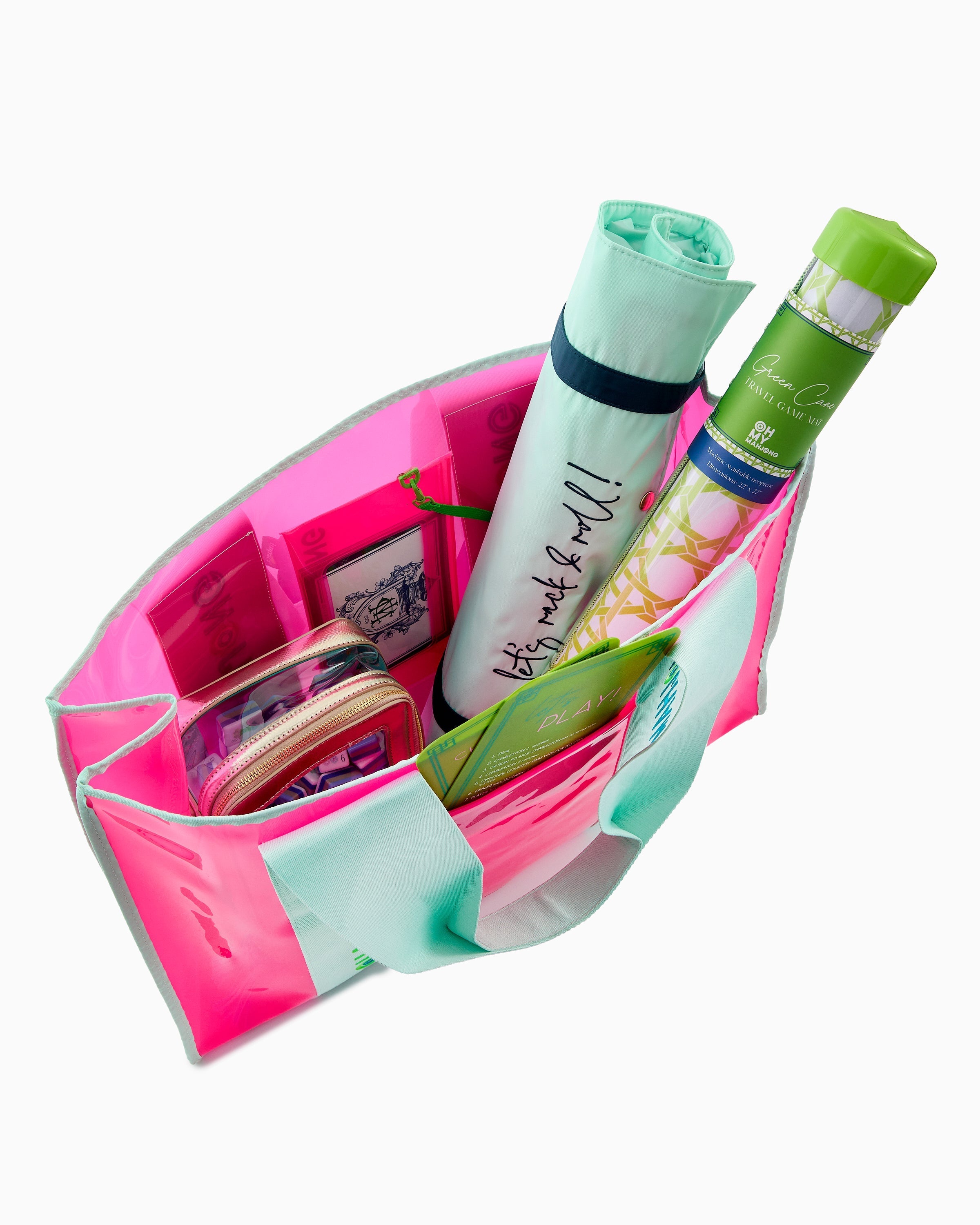 Oh My Mahjong Giftware Oh My Mahjong Pink Beach Bag