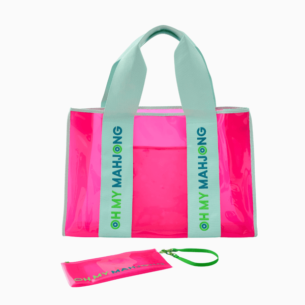 Oh My Mahjong Giftware Oh My Mahjong Pink Beach Bag