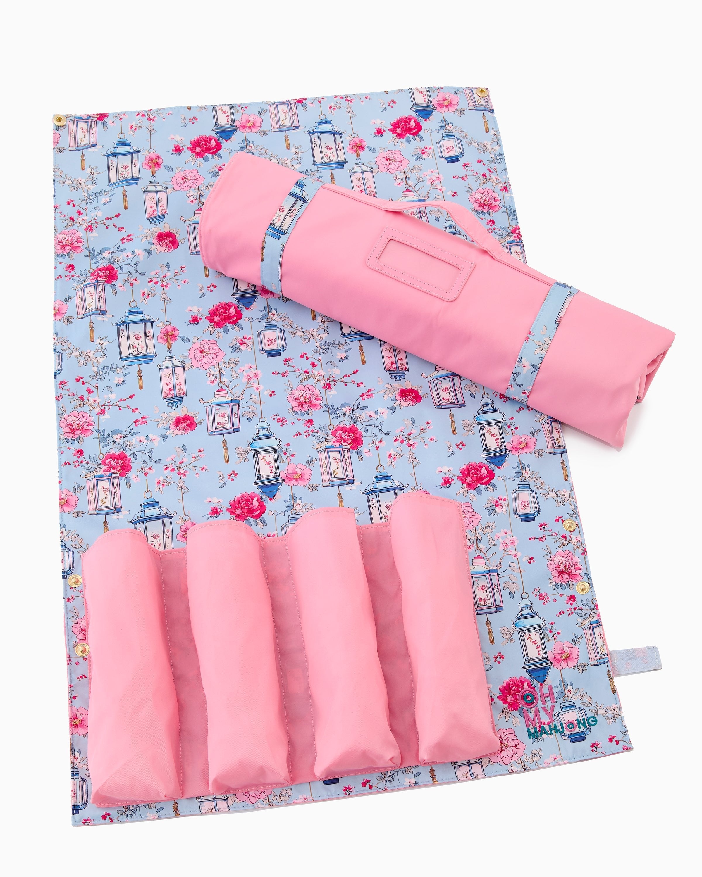 Oh My Mahjong Giftware Oh My Mahjong Pink Rack Storage Bag