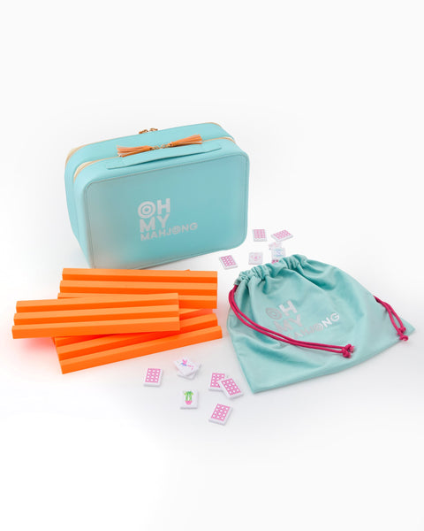 Oh My Mahjong Giftware Oh My Mahjong Poppy Debutante Tile Set