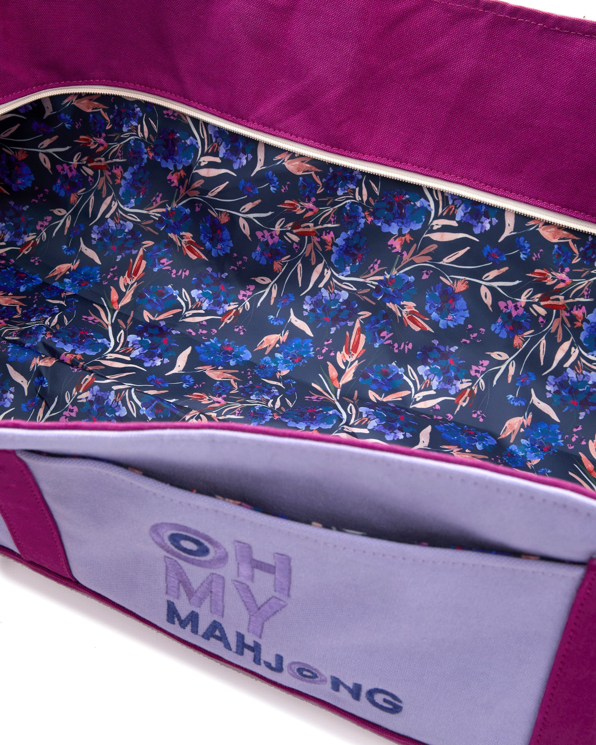 Oh My Mahjong Giftware Oh My Mahjong Purple Mat Storage Bag