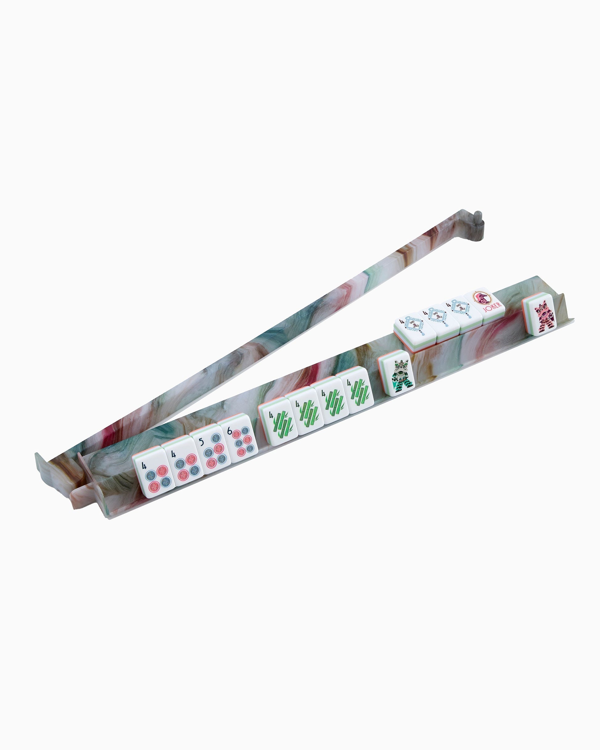Oh My Mahjong Giftware Oh My Mahjong Sandstone Rack and Pusher Set