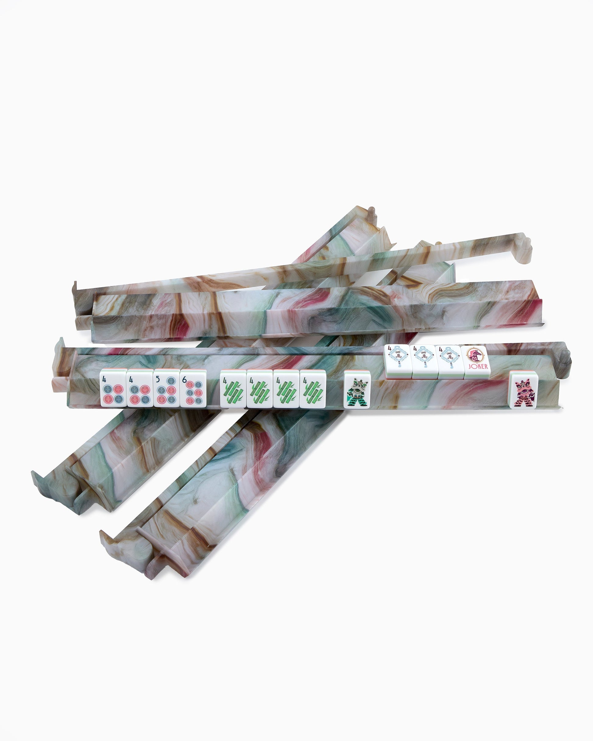 Oh My Mahjong Giftware Oh My Mahjong Sandstone Rack and Pusher Set