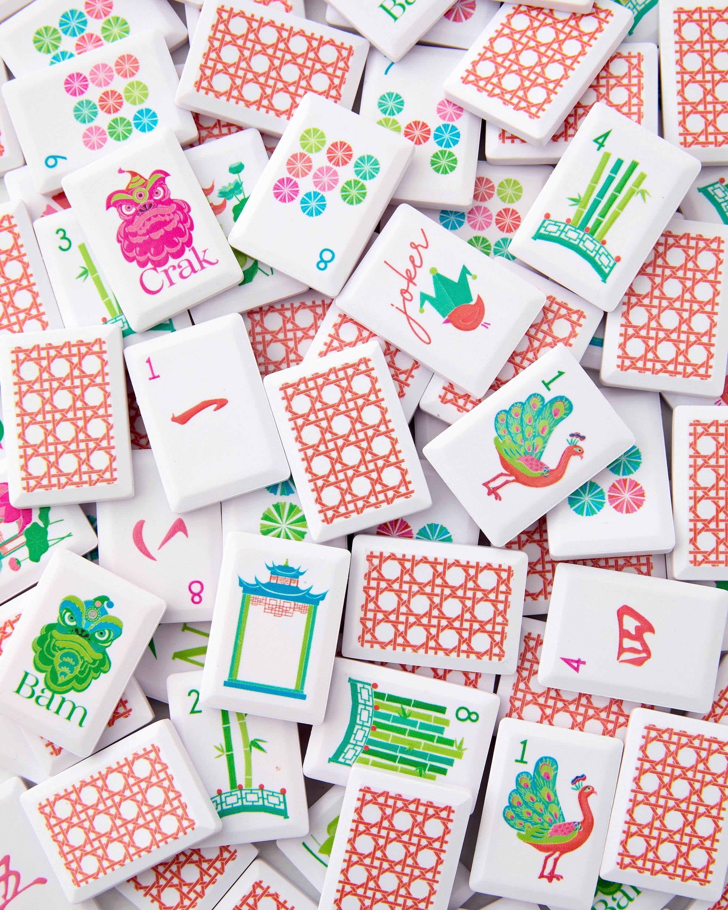 Oh My Mahjong Giftware Oh My Mahjong Sunburst Debutante Tile Set