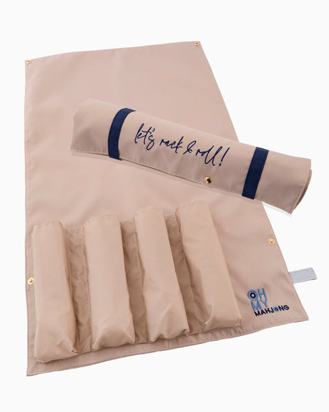 Oh My Mahjong Giftware Oh My Mahjong Tan Let's Rack & Roll Bag