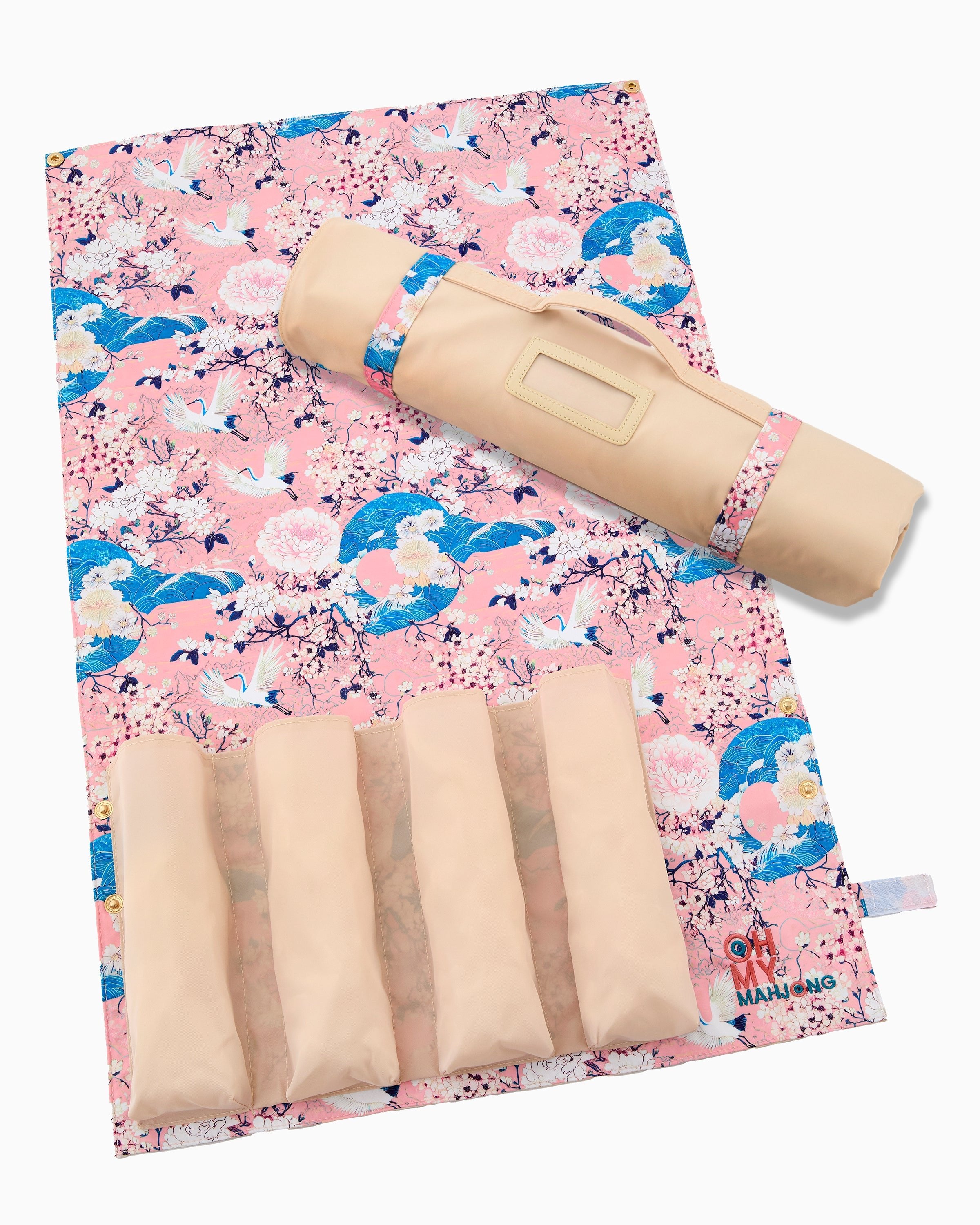 Oh My Mahjong Giftware Oh My Mahjong Tan Rack Storage Bag