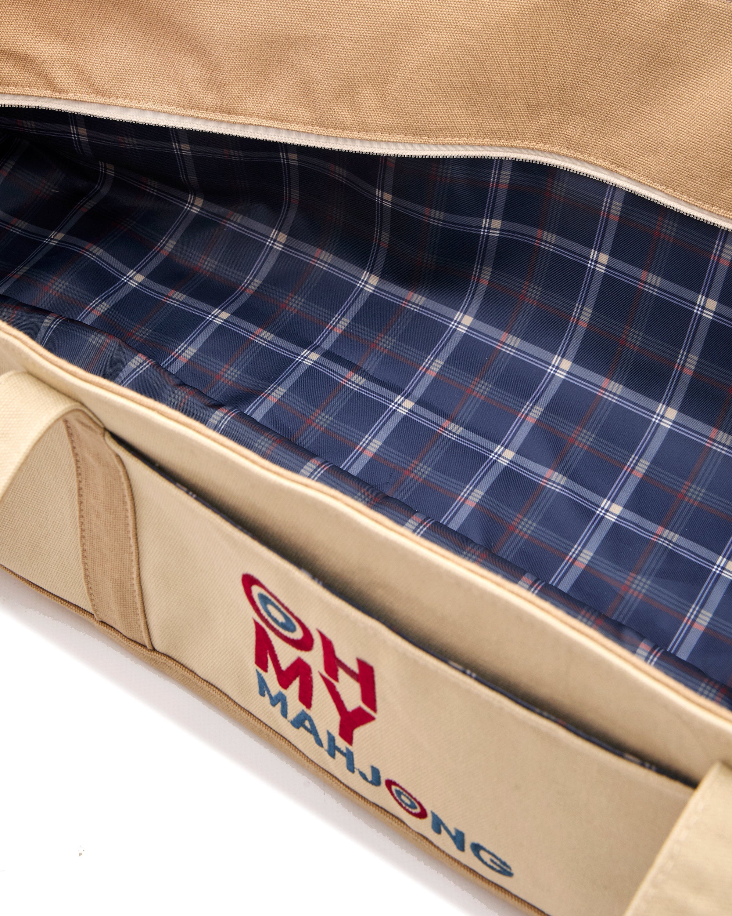 Oh My Mahjong Giftware Oh My Mahjong Taupe Mat Storage Bag