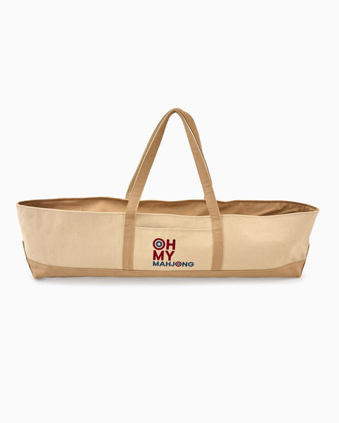Oh My Mahjong Giftware Oh My Mahjong Taupe Mat Storage Bag