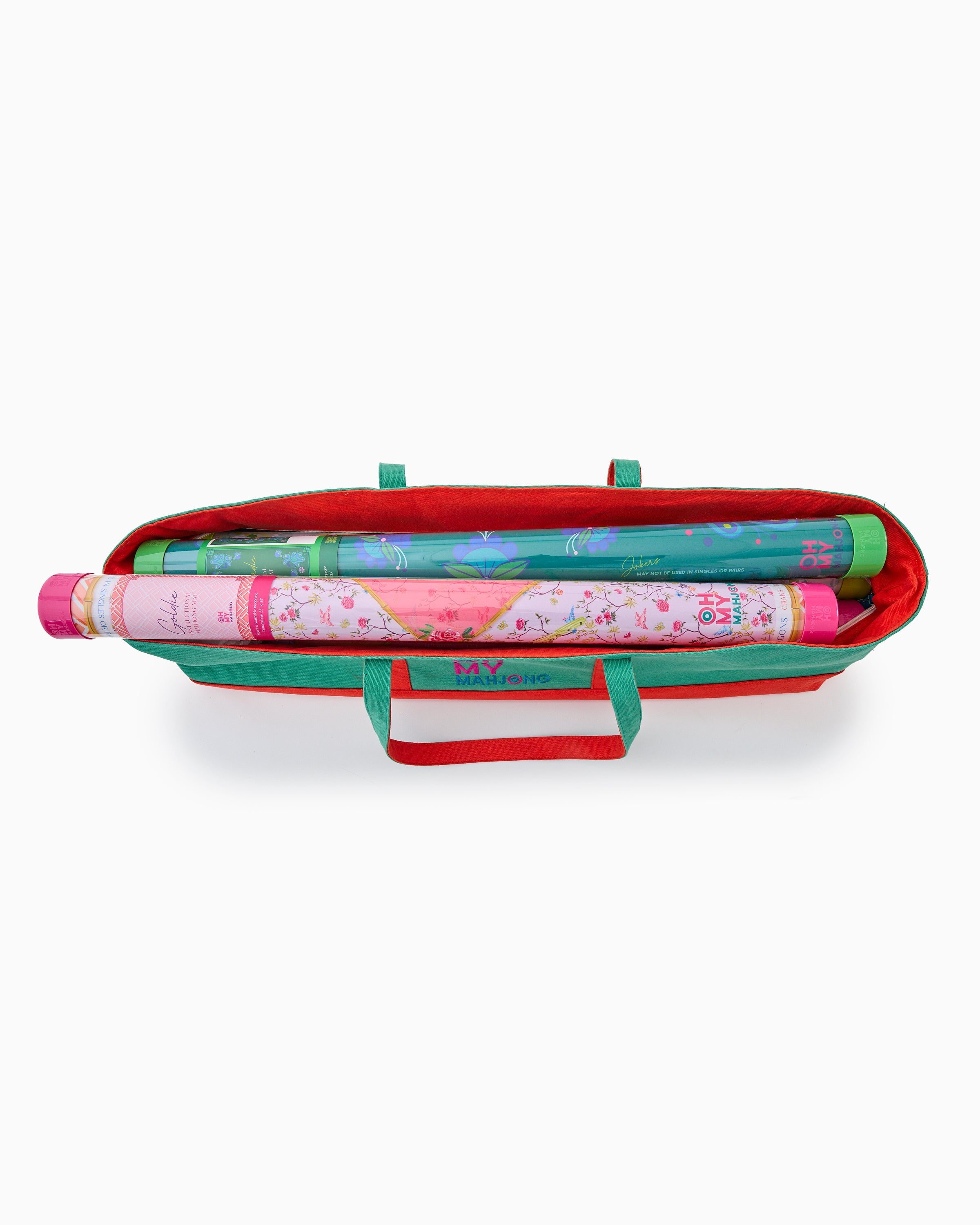 Oh My Mahjong Giftware Oh My Mahjong Teal Mat Storage Bag