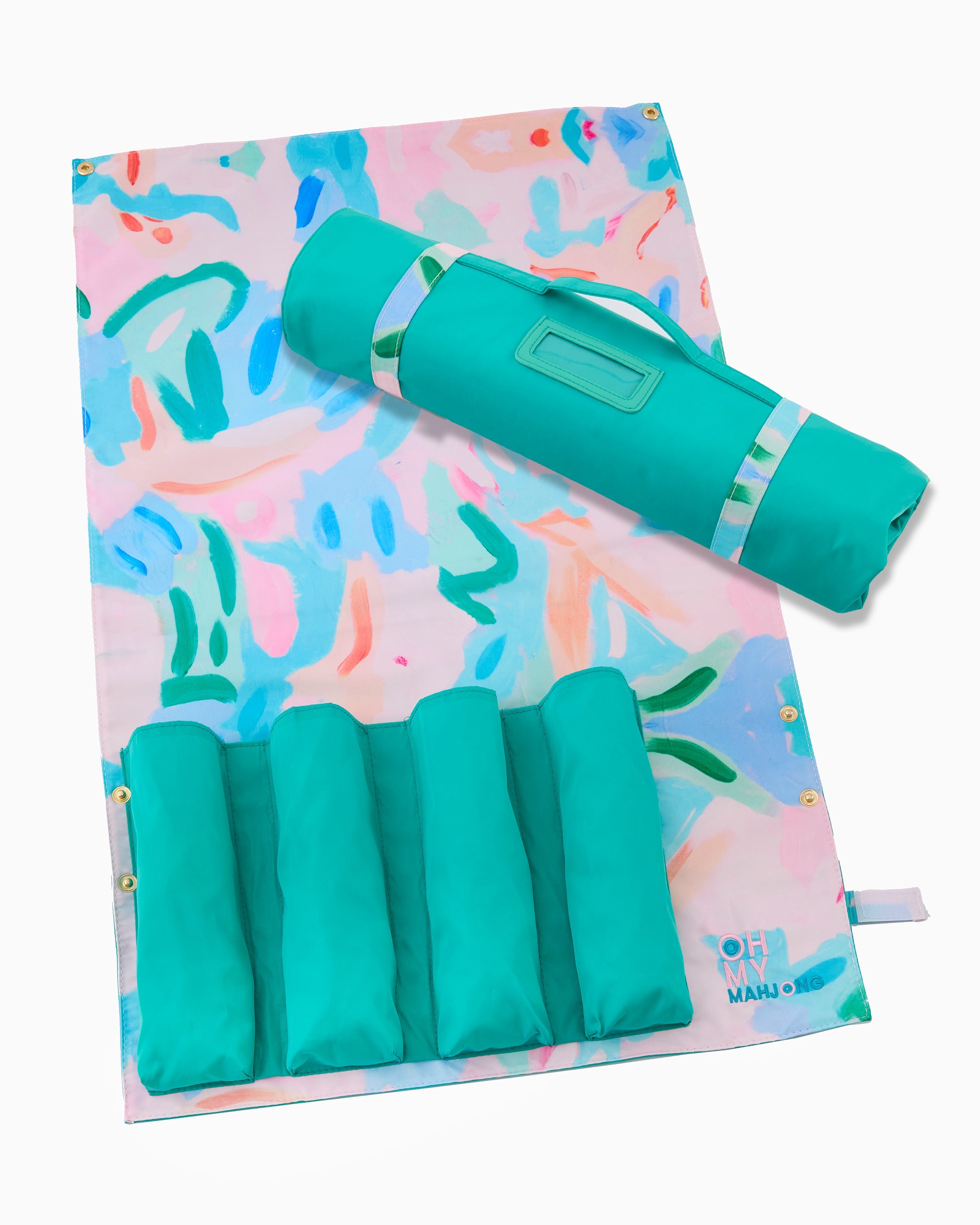 Oh My Mahjong Giftware Oh My Mahjong Teal Rack Storage Bag