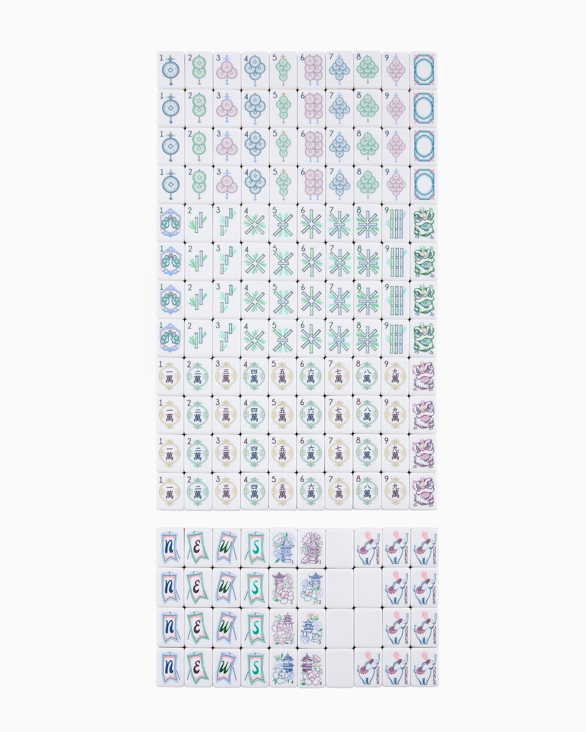 Oh My Mahjong Giftware Oh My Mahjong Willow Mahjong Tiles
