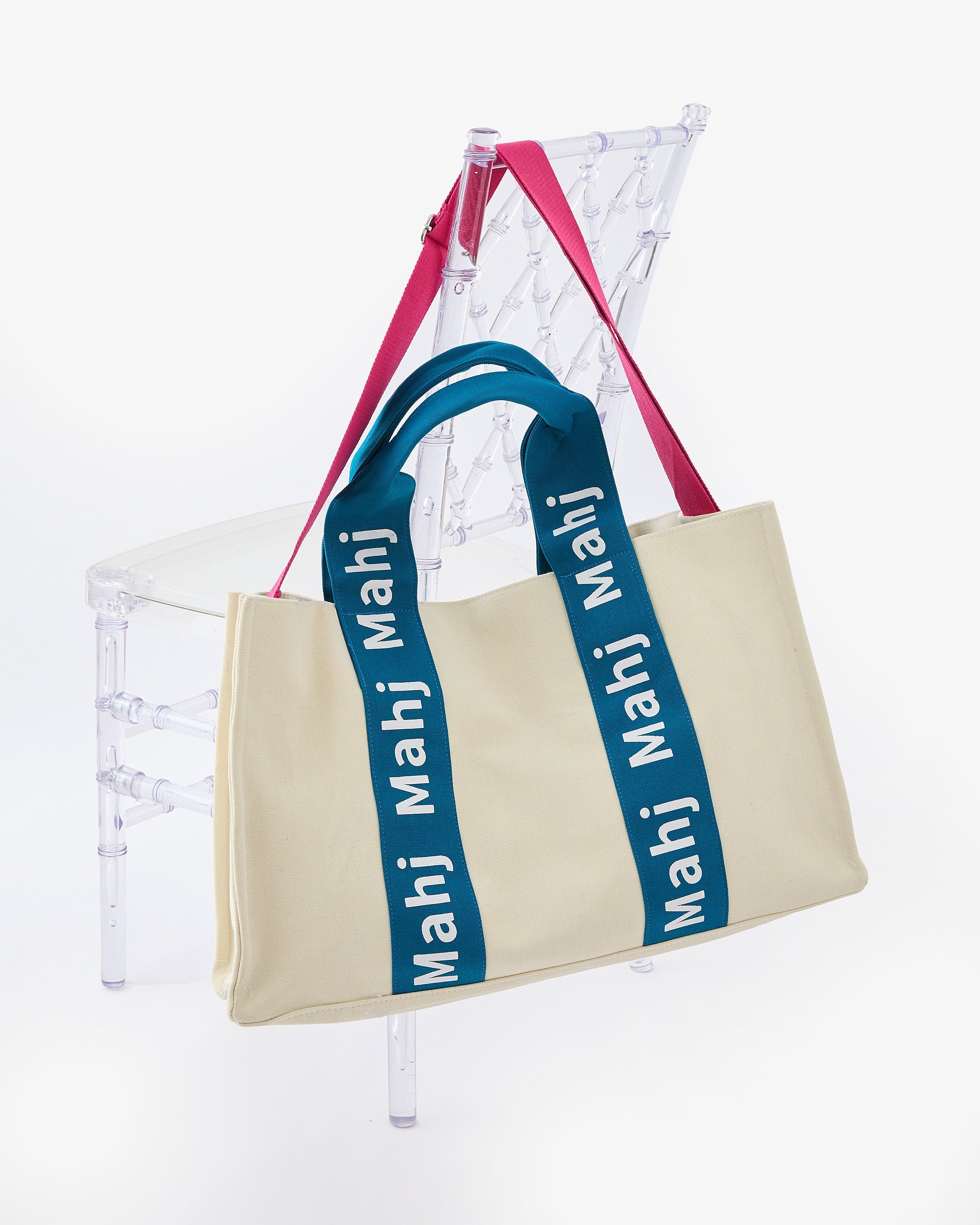 Oh My Mahjong Giftware Teal Mahj it all Bag