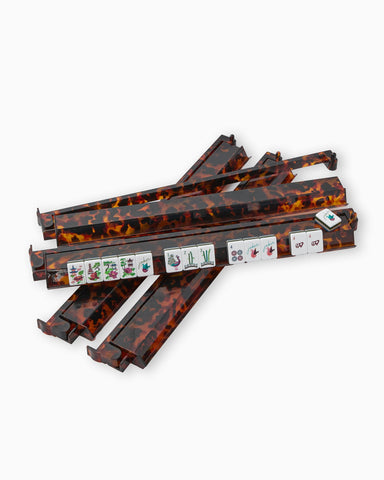 Oh My Mahjong Giftware Tortoise Shell Rack & Pusher - PreOrder