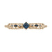 Olivia Riegel Jewelry Olivia Riegel Bar Brooch with Sapphire Crystals