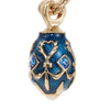 Olivia Riegel Jewelry Olivia Riegel Blue Enamel Egg Hoop Earrings
