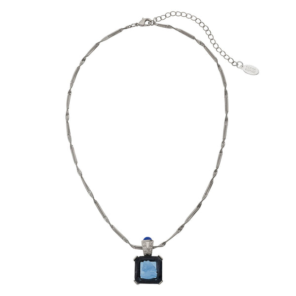 Olivia Riegel Jewelry Olivia Riegel Blue Venetian Glass Intaglio Pendant Necklace