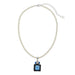 Olivia Riegel Jewelry Olivia Riegel Blue Venetian Glass Intaglio Pendant on Glass Pearl Necklace
