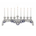 Olivia Riegel Judaica Olivia Riegel Blue & White Charisma Menorah Blue
