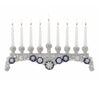 Olivia Riegel Judaica Olivia Riegel Blue & White Charisma Menorah Blue