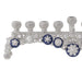 Olivia Riegel Judaica Olivia Riegel Blue & White Charisma Menorah Blue