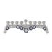 Olivia Riegel Judaica Olivia Riegel Blue & White Charisma Menorah Blue